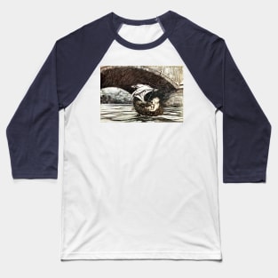 Peter Sailing Under The Bridge - Peter Pan in Kensington Gardens - Arthur Rackham Baseball T-Shirt